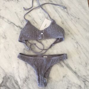 NWT Zaful ruched Cheeky Bikini
